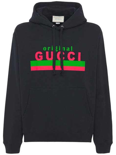 authentic cheap gucci hoodie|oversize sweatshirt with gucci print.